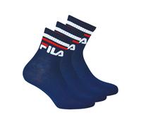 FILA Calze Unisex, 3 Paia Quarter - Calze Corte, Sport, Logo-Band, Uni