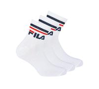 FILA Calze Unisex, 3 Paia Quarter - Calze Corte, Sport, Logo-Band, Uni