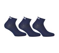 Fila Calzini di Quarto Unisex, 3 Paio - Calzini Corti, Sport, Logo-Bund, Uni,