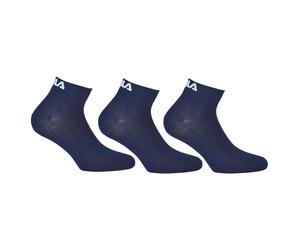 Fila Calzini di Quarto Unisex, 3 Paio - Calzini Corti, Sport, Logo-Bund, Uni,
