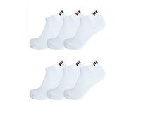 Fila 3 paia di calzini quarter sneaker socks Trainer calze unisex 35-46 - colori multipli: Colour: White | Size: 43-46