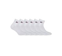 FILA Calzini Uomo Cotone Set di 6 Calze Sportive Uomo, Vestibilità Perfetta e Antiscivolo, Bianchi, Taglie 43/46