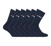 FILA Calzino da uomo Sport - Set di 6 calzini alti da uomo, Tennis, Navy blu, 43-46