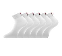 FILA Calzino da uomo in cotone - Set di 6 calzini sportivi da uomo, vestibilità perfetta e mantenimento anti-scivolo, F9300 Bianco, 39-42