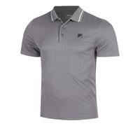 Polo da tennis da uomo Fila Corvin - gray dawn - Grigio (XL)