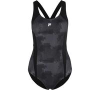 Fila Costume da bagno da donna Sanya Aop Swimsuit Nero Pillole Camo AOP L Multicolore