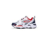 Fila CR-CW02 Ray Tracer Kids - Scarpe da Ginnastica, White-Fila Navy-Fila Red,