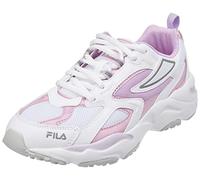 Fila Cr-cw02 Ray Tracer Teens, Sneaker Unisex - Bambini e ragazzi, White Fair Orchid, 37 EU Stretta