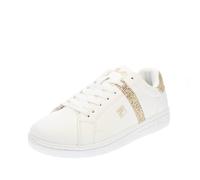 FILA Crosscourt 2 F Wmn, Scarpe da Ginnastica Donna, White-Gold, 38 EU Stretta