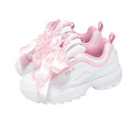 Fila Disruptor 2 Scarf Pure White Rose Shadow Women Casual Platform Shoes