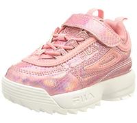 FILA Disruptor E infants F Sneaker Unisex - Bimbi, Metallic (Iridescent/Peony), 20 EU