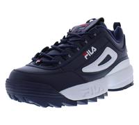 Fila Disruptor II Premium Sneaker da uomo, Fila Blu Navy/Rosso/Bianco Puro, 45 EU