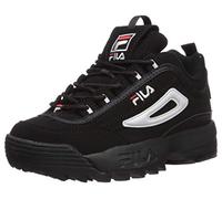 FILA Disruptor III, Scarpe da Ginnastica, Nero Bianco Rosso, 35 EU