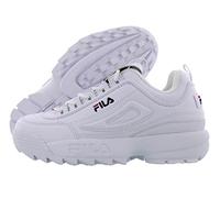 FILA Disruptor JR - Sneaker Unisex per Bambini, Bianco Blu Navy Rosso, 33 EU