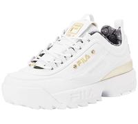 FILA Disruptor P Wmn, Scarpe da Ginnastica Donna, White-Gold, 37 EU