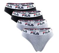 Fila Donna Brasiliana Mutandine - 4er Pacco, Logo-Bund, Cotone Stretch, Unita