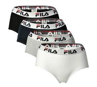 Fila Donna Hipster - 4er Pacco Mutandine, Logo-Bund, Cotone Elasticizzato, Unita