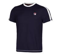 Fila Elias Maglietta Uomini-Blu Scuro,Bianco in blu scuro, Taglia: M