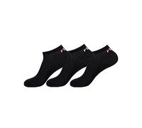 Fila 3 paia di calzini invisible sneaker socks calze unisex 35-46 - colori multipli: Colour: Black | Size: 43-46