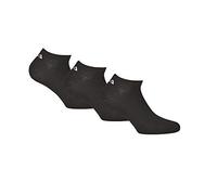 FILA Unisex Invisble Plain 3 Pack calzini neri (35 - 38 EU)