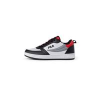 FILA REGA NF Teens, Scarpe da Ginnastica, White-Black Red, 37 EU