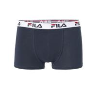Fila 4 Pacco Convenienza Uomo Boxer - Logo Pants - Monocolore - Molti Colori - Blu Marino, 2XL - 4 Pack