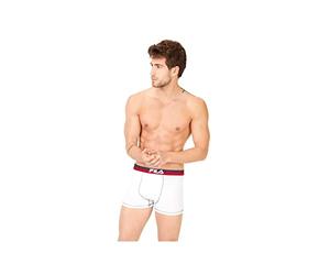 FILA FU5020, Boxer Uomo, White, L