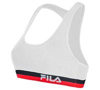 Fila FU6048 Sports Bra Reggiseno Donna, Bianco, M