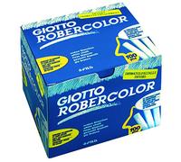 Gessetti Robercolor - lunghezza 80mm con diametro 10mm - bianco - Giotto - Scatola 100 gessetti tondi