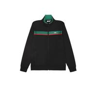 FILA Giacca di felpa 'SAGANO' verde scuro / rosso / nero Uomo FILA S