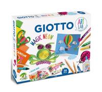 Giotto art lab magic neon - super set creativo con carta e colori