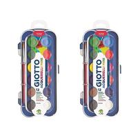 Fila Giotto Box 12 Acquerelli Mini, Assortiti, unità (Confezione da 2)