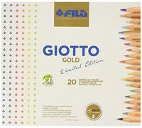 Fila - Giotto Gold Scatola, 20 Pastelli con Temperino
