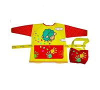 Fila Grembiule con Maniche e Tasca Porta Accessori per Bambini