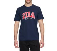FILA Lanaken Regular Graphic Tee Black Iris Taglia: XXL | T-shirt stampate Outlet | Uomo | Nero