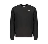 FILA LEVERANO Regular Crew sweat-Black-2XL, Nero, XXL