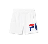 FILA Logo Bajawa Classic Pantaloncini, Bianco, 110 cm-116 cm Unisex-Bambini