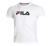 Fila Logo Maglietta Uomini - Bianco, Blu Scuro