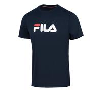 Fila Logo Maglietta Uomini - Blu Scuro, Bianco, Taglia: XS
