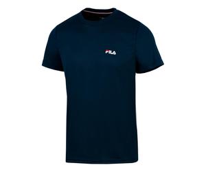 Fila Logo small 2 Maglietta Uomini - blu scuro, Taglia: M