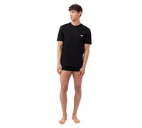 FILA Maglia da Corpo da Uomo, Maglietta da Uomo, 100% Cotone, vestibilità Regolare e Scollo Rotondo (Set di 2)