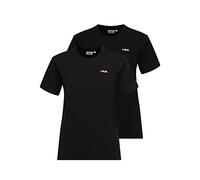 Fila Maglietta da Donna Bari Tee/Double Pack, Nero, M