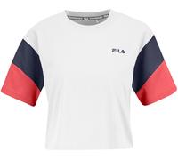 Fila Maglietta da donna con cappuccio Temi Blocked Cropped Tee M Bianco