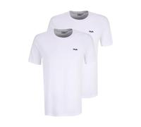 FILA Brod Tee/Double Pack T-Shirt, Bianco Brillante, XL Uomo