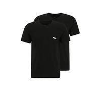 FILA Maglia da Corpo da Uomo, Maglietta da Uomo, 100% Cotone, vestibilità Regolare e Scollo Rotondo (Set di 2)