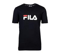 FILA Maglietta Unisex con Logo Solberg Classic, Nero, 158 cm-164 cm