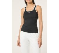 FILA Maiano Slim Logo Rib Tank Top Black Taglia: M | Canottiere Outlet | Donna | Nero