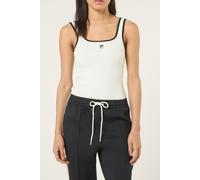 FILA Maiano Slim Logo Rib Tank Top Egret Taglia: M | Canottiere Outlet | Donna