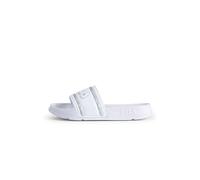 Fila Morro Bay Logo Slipper Wmn, Sandali scorrevoli Donna, Bianco Iridescente, 38 EU