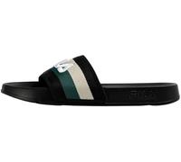 FILA Morro bay Stripes Slipper, Sandali scorrevoli Uomo, Black Posy Green, 46 EU